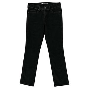Levis Womens Jeans Black 30 Straight Demi Curve Denim Stretch Classic Rise Adult